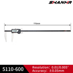 SHANHR 500/600mm Digital Vernier Calipers Electronic Caliper Steel Paquimetro Digital Measuring Tools Messschieber Caliper Gauge