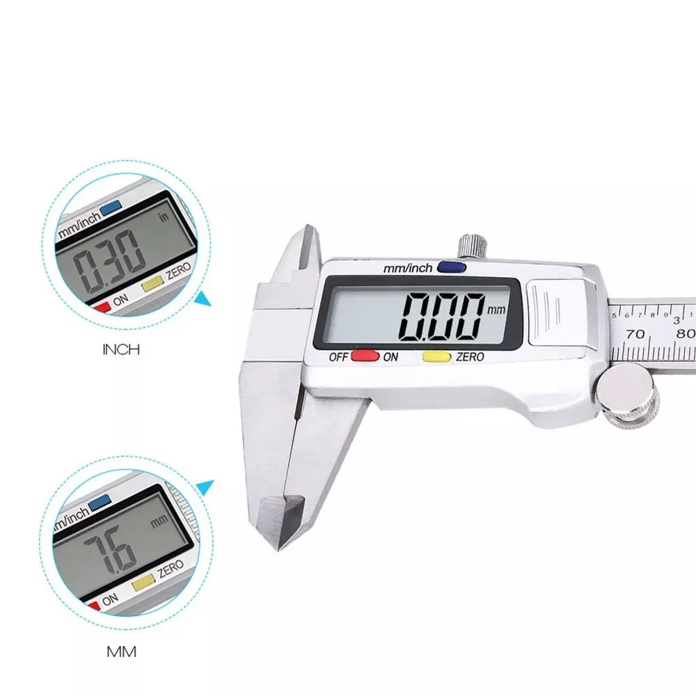 Measuring Tool Stainless Steel Digital Caliper 6 '150mm Messschieber Paquimetro Measuring Instrument Vernier Calipers