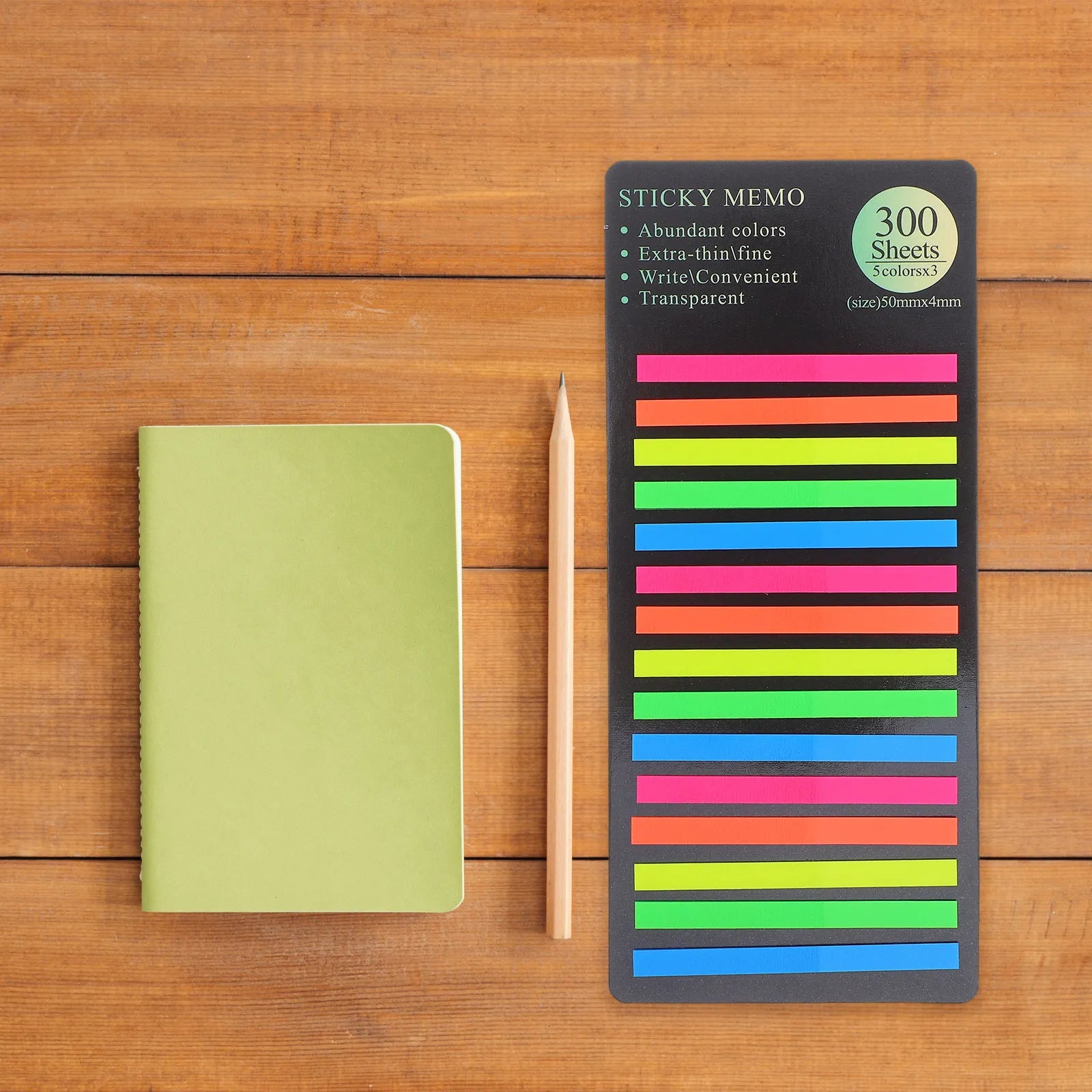 1800pcs Transparent Long Strip Index Tabs Page Markers For Notebooks Journals Book Annotation Supplies Office