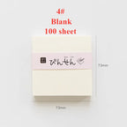 100 Sheets of Notebooks / Memos / Messages Simple Design Horizontal Line Blank Grid Dot Portable Can Be Torn