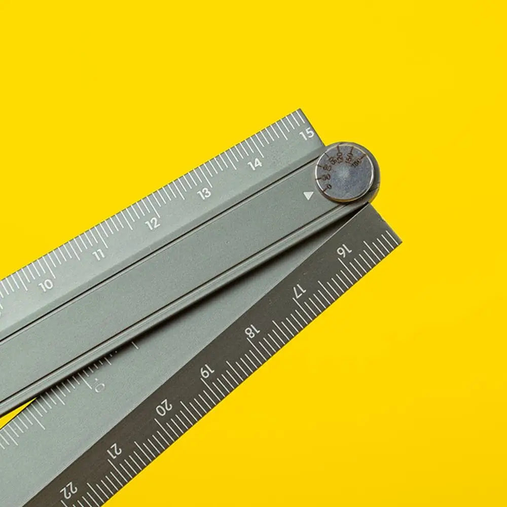 High Quality 30cm Folding Ruler Aluminum Alloy Multifunctional Stationery Ruler Drawing Measuirng Tool Metal Ruler Students