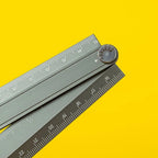 High Quality 30cm Folding Ruler Aluminum Alloy Multifunctional Stationery Ruler Drawing Measuirng Tool Metal Ruler Students