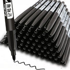6PCs/Set Permanent Marker Pen Fine Point Waterproof Markers Thin Nib Crude Nib Black Blue Red Ink 1.5mm Fine Color Marker Pens