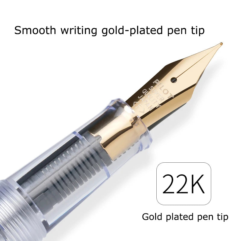 Pilot 78G Luxury Fountain Pen Set,22K Gold-Plated Nib Smooth Writing EF/F/M Calligraphy Pen Perfect Gift for Writer&Professional