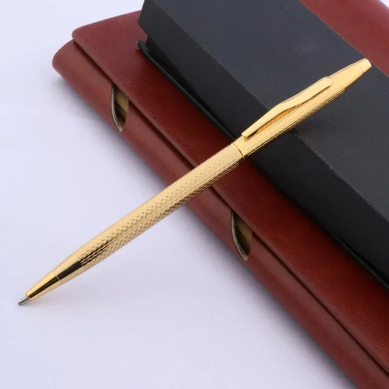 Luxury High Quality Twist Wave Pattern Drawing Ink METAL Ballpoint Pen Stationery Office School Supplies New