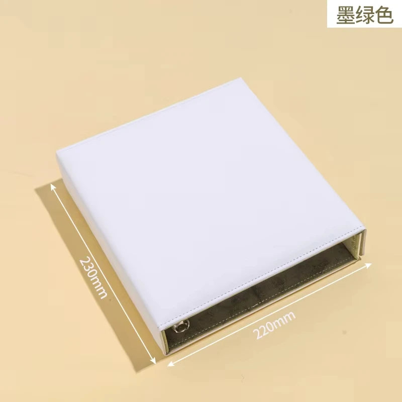 Big A5 Photocard Binder Magnetic D 3 Rings 4Grid Collect Book Kpop Photo Album PU Leather Photo Holder Korean 포카 바인더