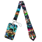 Zoro Lanyard Anime Pirate Card Holder Neck Strap for Key ID Card Phone Straps Badge Holder Keyrings Cosplay Accessories Gifts