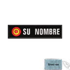 1PC 10cmX2.5cm Custom Name Flag Patch Stripes Badge Iron On Or Hook Loop Andalusia Extremadura Canary Islands Spain Galicia