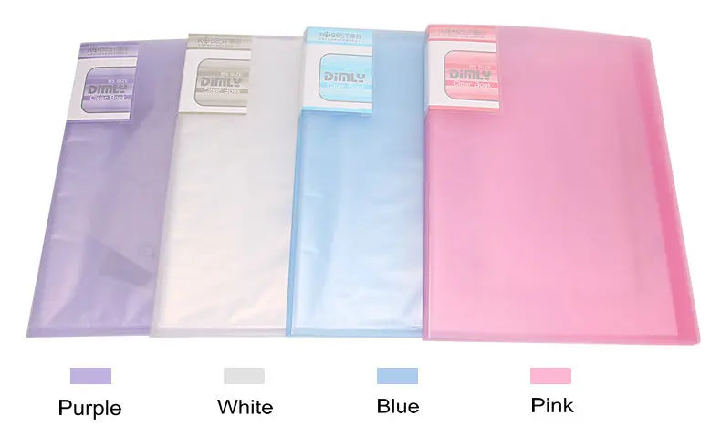 Transparent PVC Bag A5 Display Book Multi Pocket File Folder For A5 Document Organizer Paper Storage Clear File A5 Folder