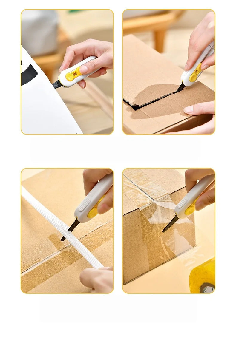 Magnetic Suction Utility Knife, Mini Portable Box Opener, Letter Opener, Paper Cutter, Home Office Supplies