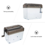 1Pcs Mini Hand Shredder Manual Paper Shredder for Home Office School Lightweight Portable Desktop Document A6 Paper