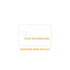 Dropshipping Custom Heavy Metal Gift Card Laser Engraved Blank VIP Card Free Design Multi Colors Luxury Novelty Gift