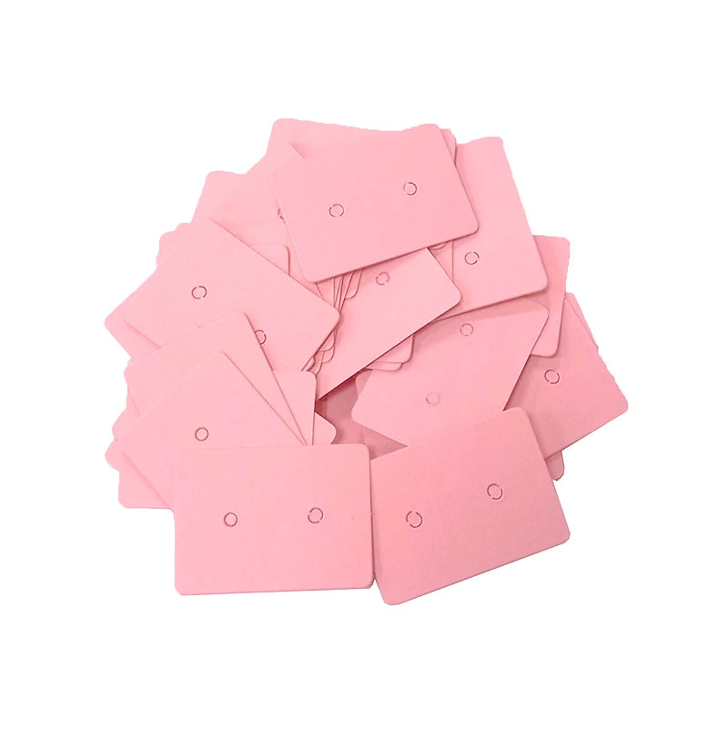 3.5*2.5cm 100Pcs/lot Kraft Paper Ear Studs Hang Tag Jewelry Display Card Earring Kraft Paper Tag Ear Ring Paper Hang Price Tags