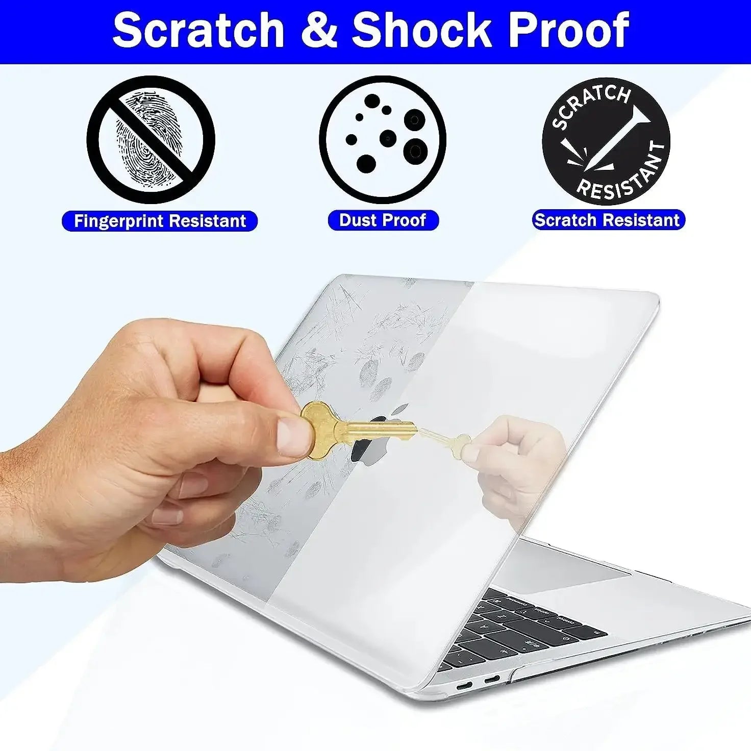 Crystal Hard Case for MacBook Pro Air 13 14 15 16 Inch Protective Case Clear Model A2681 A3113A3114 A2941 A2991 A2442 A2337 A233