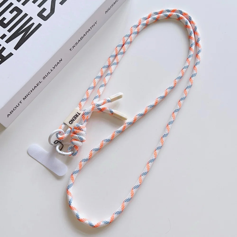 Candy Color Colorful Adjustable Long Lanyard for Mobile Cell Phone Crossbody Anti-Lost Strap Hanging Rope Universal Necklace
