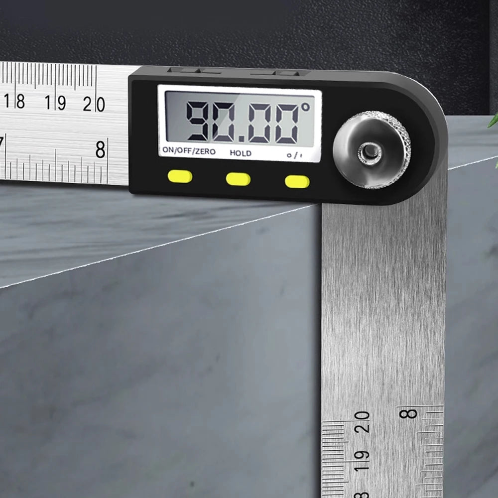 200mm 300mm Stainless Steel Digital Protractor Angle Ruler Electron Goniometer Angle Finder Meter Angle Gauge Measuring Tools