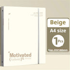 Large Capacity 3-Ring Binder with Pockets for A4 Paper,Holds 220 Sheet Presentation Folder for School Office(12.4x10.43 Inch)
