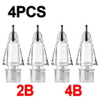4-1Pcs Replacement Pencil Tips for Apple Pencil 1 2 3 Pro/USB-C Silicone Protective Cap Touch Screen Stylus Pen Nibs for IPencil