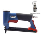 21 Gauge Pneumatic Upholstery Stapler 12.8mm Width Crown Air Stapler Gun for Furniture Woodworking and DIY Projects Nailing Gun