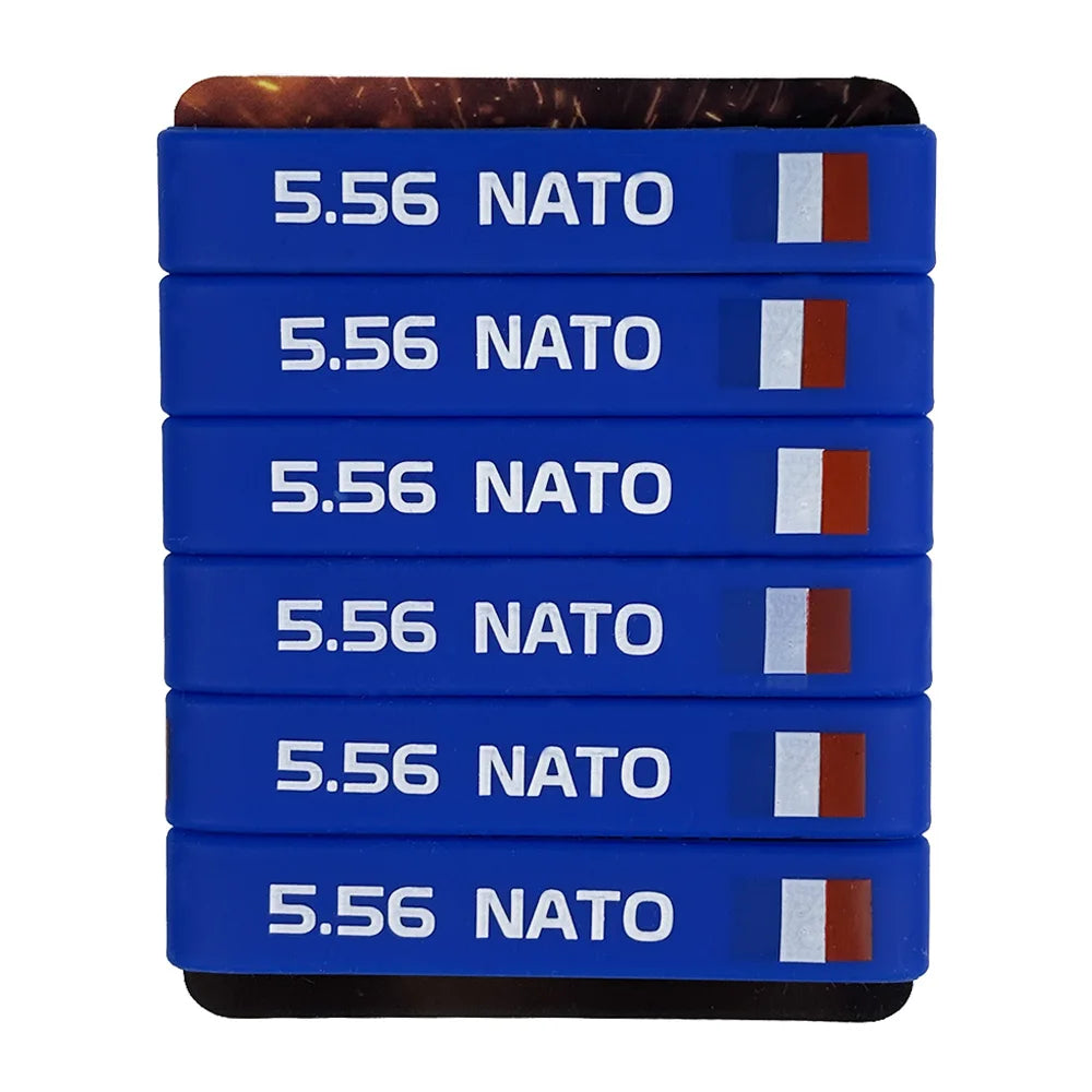 6 Pack Magazine Marking Band for 5.56 Nato Magazine Marking Rubber Band Anti-slip Convenient Identification for Gun Safety