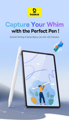 Baseus Stylus Lite with LED for Apple Pencil iPad Palm Rejection Magnetic Design Touch Pen for Tablet for iPad Pro 2018-2023