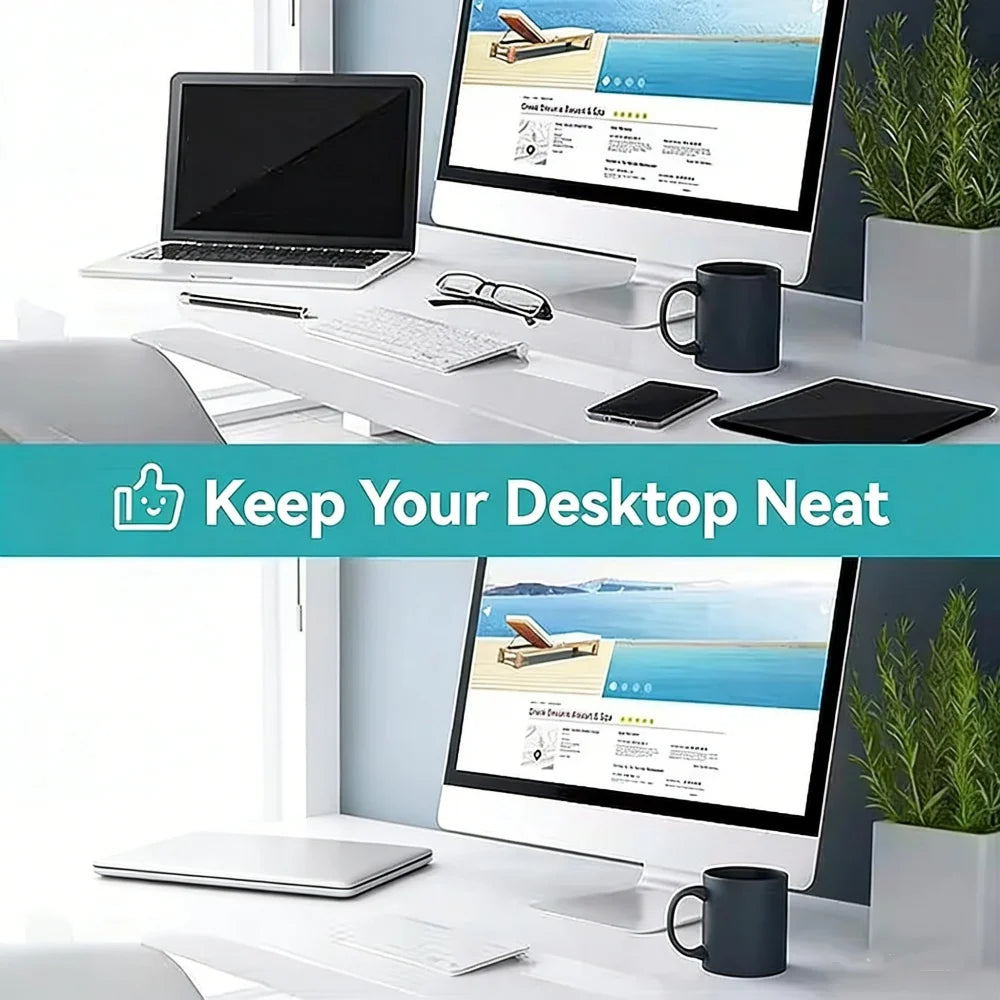Adjustable Laptop Stand Vertical Save Desktop Space Easy To Place Computer Accessories Scalable Width for Office Desk Storage