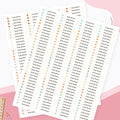 280PCS Personalized Name Stickers Long Strip Pencil Labels Custom Waterproof Self Adhesive Name Labels for Bottles Notebooks