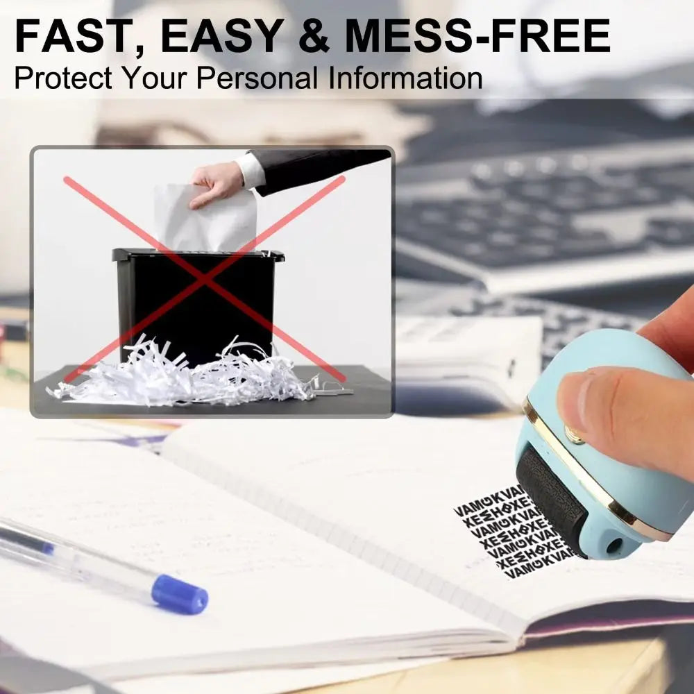 Multifunction Identity Protection Roller Stamps Privacy Protection Mini Privacy Graffiti Cover Seal Security 2.5CM Roller