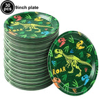 Jurassic Dinosaur Party Dinosaur Fossil Disposable Tableware Plate Cup Napkins Dinosaur Theme Birthday Party Decor Supplies