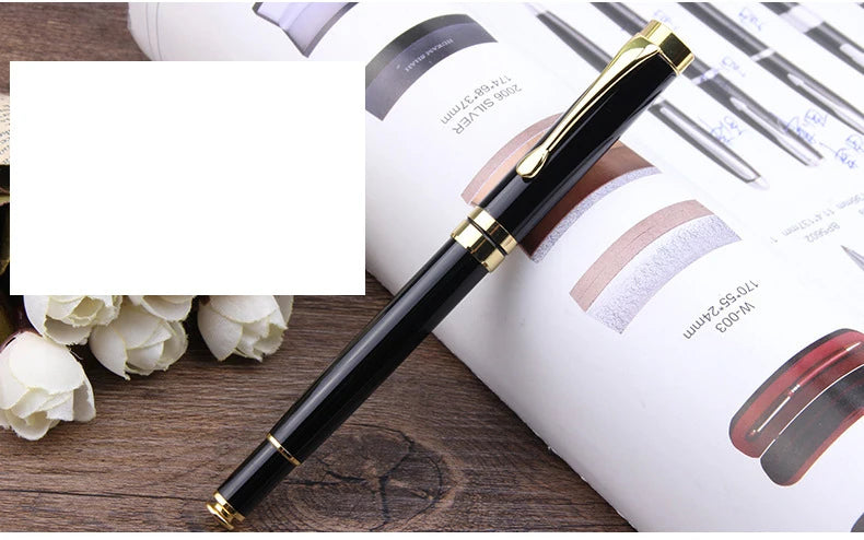 Luxury Metal Shell Business Office School Supplies Ballpoint Pens for Writing Rollerball Pen Customized Logo Name Gift