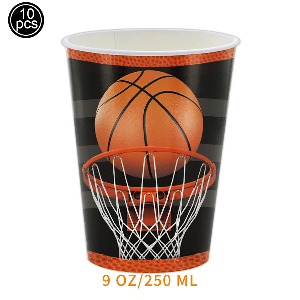 Basketball Tablecloths Basketball Party Decorations Rectangular Plastic Table Cover Boys Basketball Theme Birthday Party Supplie
