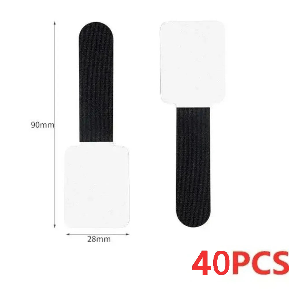 Self Adhesive Reusable Cable Ties Velcro Fastening Wire Organizer Adjustable Cord Holder for Desk Power Cord Management