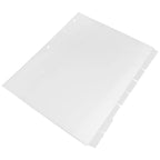 8Sheets Index Dividers PP Material Detachable Notebook Binder Tabs for Efficient Document Organization Index Dividers