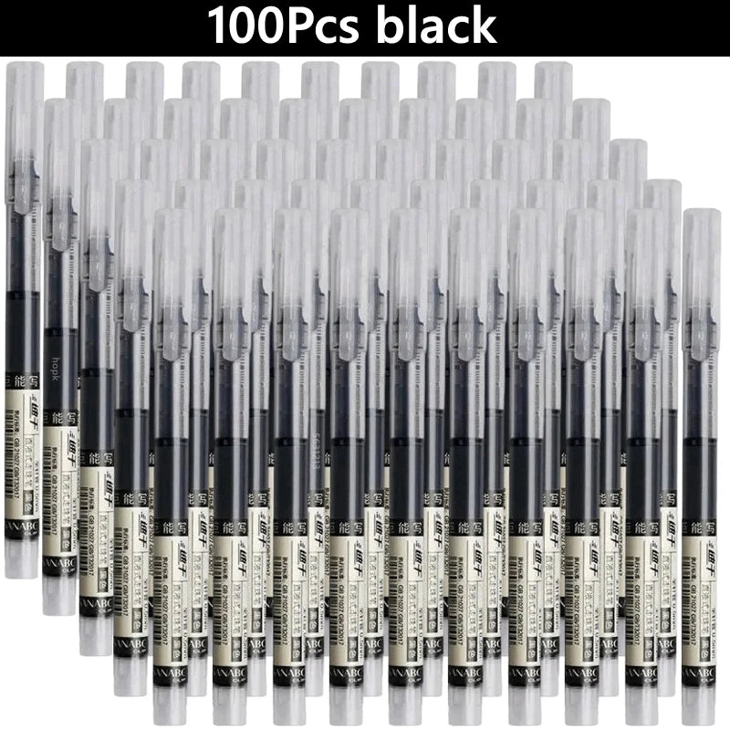 3/10/50/100PCS Color Gel Pens set,0.5mm Fine Tip Ballpoint Pen for Drawing Pens for Writing Office Accessories Back To School
