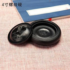 Natural Original Stone Inkstone With Cover Longan Round For Students Libros Livros Livres Kitaplar Art