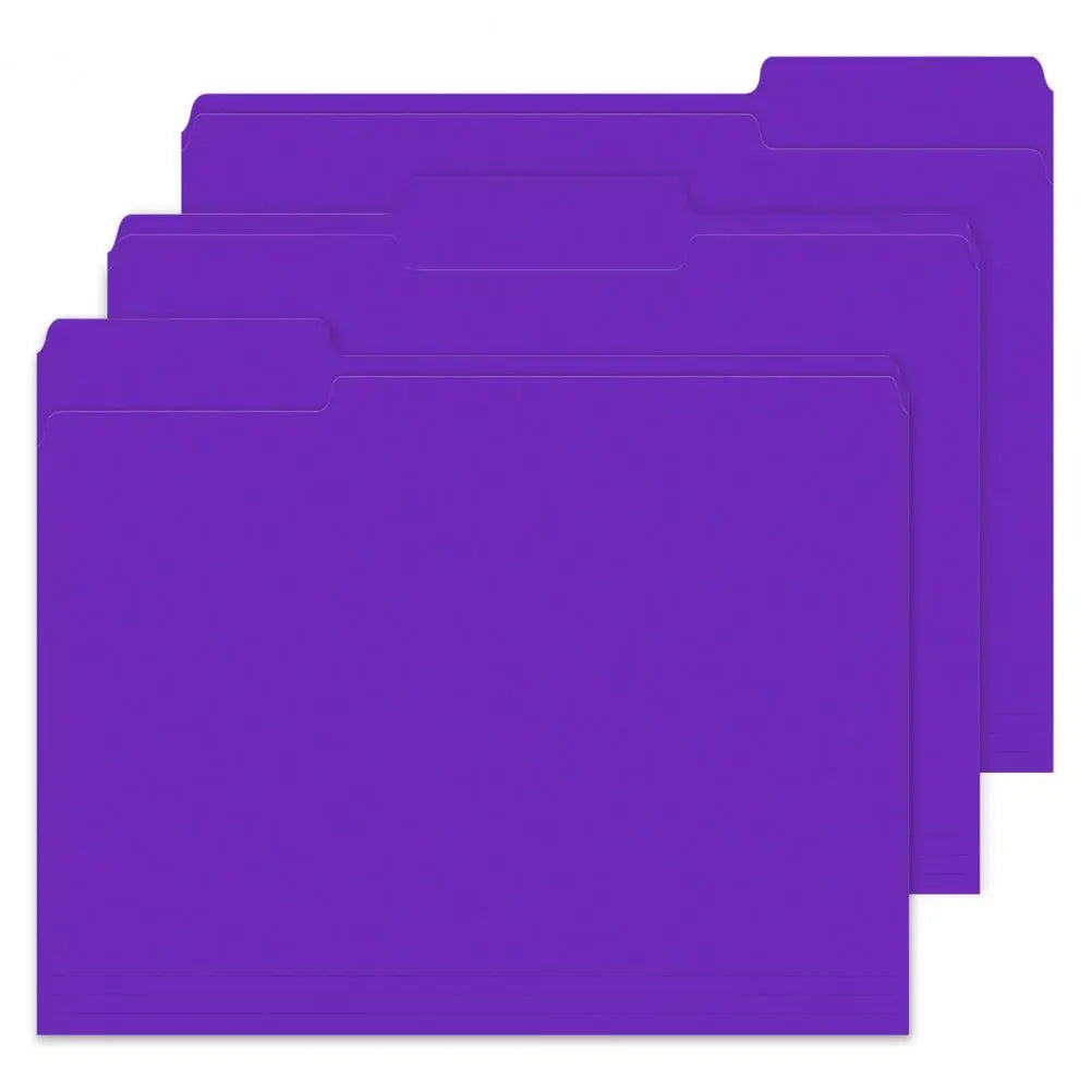 Home Office Organization Supplies Manila File Folders Set for Home Office Organization 50pcs Standard Letter Size for Easy