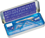 STAEDTLER 10-Piece Math Set with Metal Compass, 6" Ruler & Triangle Squares, 45° & 30/60° Set Squares, Alphabet Stencil Tool