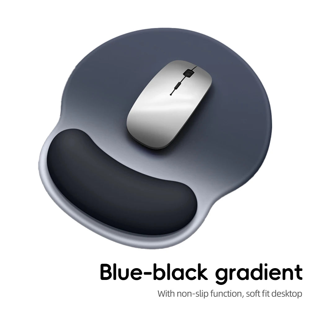 Comfortable Gradient Mouse Pad Wrist Support Non Slip Mice Mat Soft Mousepad Wrist Support Computer Silicone Mouse Pad For Pc