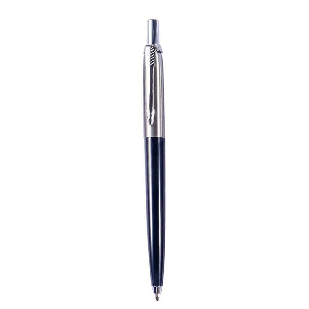 Metal Ballpoint Pen Press Tyle Business Fountain Pen with Blue/Black Ink Refill Students Gift Neutral Pen School Office Supplies