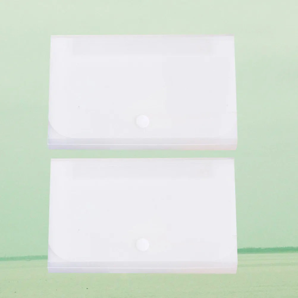 2Pcs Sturdy Plastic Accordion Folder for Paper Organization Portable Lightweight Dust Resistant File Folder for Office Student