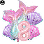 Mermaid Party Supplies Mermaid Scales Pattern Paper Plate Cup Napkin Popcorn Box Food Bowl Girl Birthday Party Baby Shower Decor