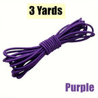 3 Yards 3mm Round Elastics Bungee Shock Cord Elastic Rope Rubber Band Strap String Cordon Shoelaces Sewing Accessories