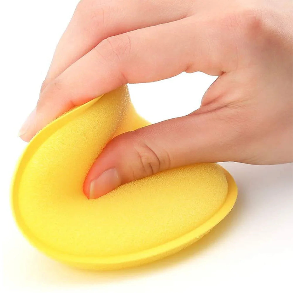 10Pcs Round Car Waxing Polish Wax Foam Sponge High Density Applicator Pads Cleaning Sponge Auto Detail Washing Car Cleaning Tool