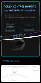 Computer Monitor Light Bar RGB Music Rhythm Screen Hanging Lights Dimming Desk Lamp Reading Gaming Table Lighting