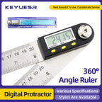 Protractor Digital Goniometer Electronic Digital Angle Gauge Angle Finder Metal Angle Ruler Digital Angel Meter Carpentry Tools