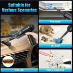 2 In 1 Compressed Air Duster Cordless Dust Blower Rechargeable Blow and Suck Vacuum Cleaner Electric For Computer Keyboard Sofa