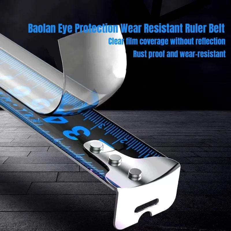 Portable High-precision Measuring Tape Thickened Wear-resistant Tape Measure Retractable Blue 3M 5M 7.5M 10M Work Measuring Tool