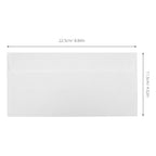 100Pcs Security Letter Size Envelopes Self Seal White Business Mailing Envelopes Confidential Office Documents Payroll