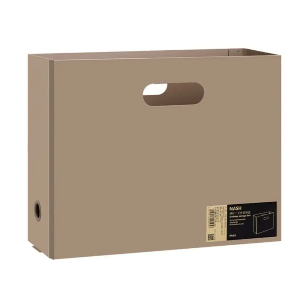 Gifts Plastic File Box Large Capacity Foldable A4 Storage Box Stationery Supplies Foldable Desk Organizer