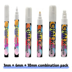 1/3 Pcs White Liquid Chalk Painting, Marking Erasable Dust-free Water-soluble Marking Pen School Classroom Office Supplies